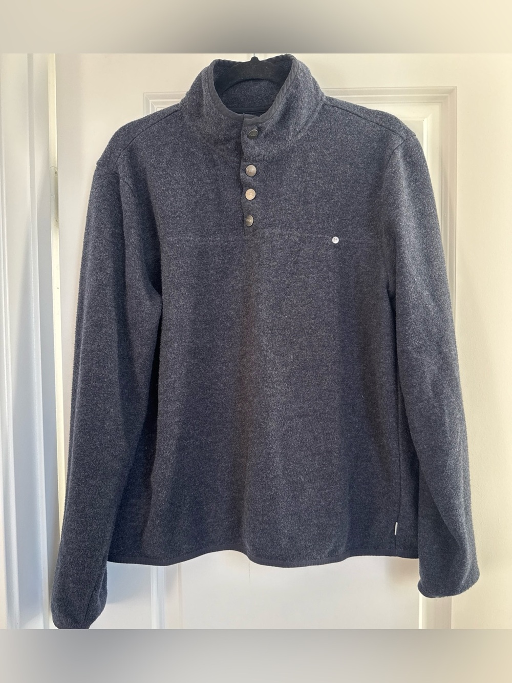 Vuori Venice Sweater Wool Pullover Ink Heather Men’s Size Large